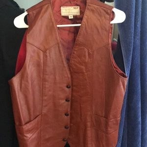 Hand made leather vest